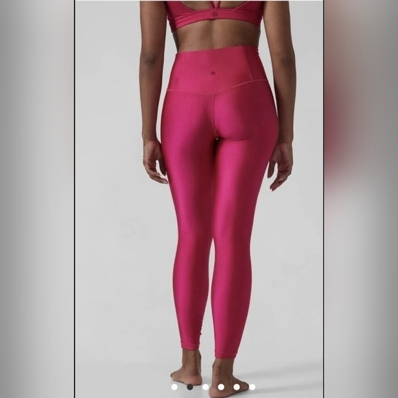 NWOT Athleta Pink Cyclamen Elation Shine Tight Leggings S - Picture 2 of 12